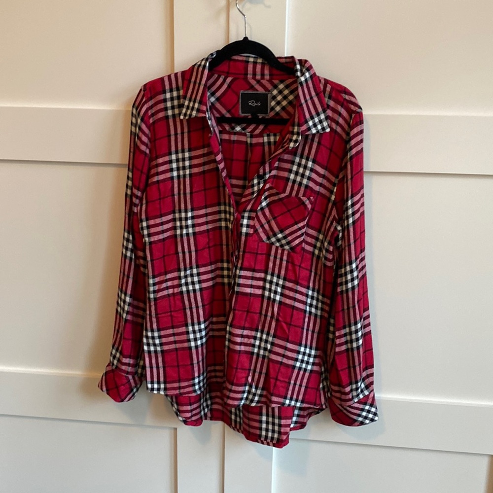 Rails Flannel Plaid Button Down - image 1